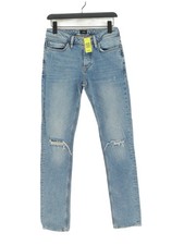 River Island Women's Jeans W 28 in Blue Cotton with Elastane Skinny