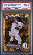 2025 Bowman Sapphire Kevin McGonigle Gold Sapphire/50🔥PSA 10🔥POP 6🔥