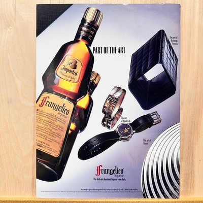 1991 Frangelico Liqueur Manfredi Alessi Vintage Print Ad Alcohol Advert Art