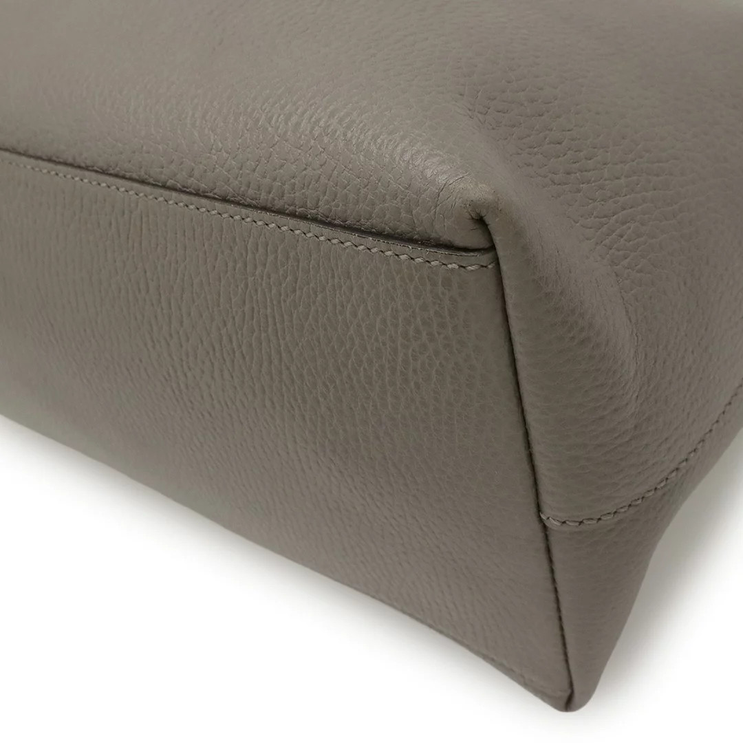 Gucci 2-Way Shoulder Bag Crossbody Double G Logo Charm Gray *Xio7731 thumbnail 3