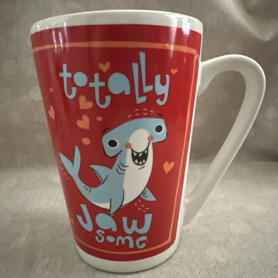 Totally Jaw, Some Coffee Mug Blue and Red  14 Oz