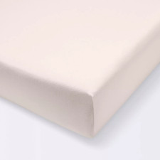 Polyester Rayon Fitted Crib Sheet - Light Pink - Cloud Island  