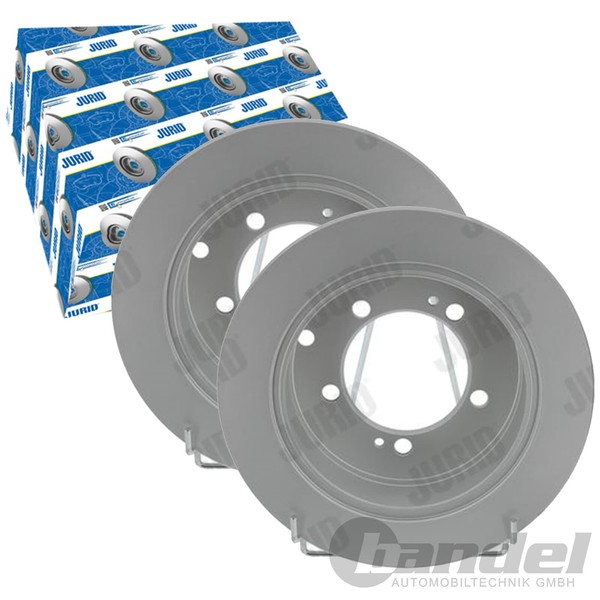 2X Jurid Bremsscheiben Hinten 262Mm Voll Passend FÜR Chrysler Sebring-image