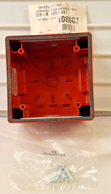 SIMPLEX 108007 -10B-R 626-491  Back Box, Weatherproof, (3) 1/2'' Knockouts