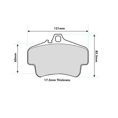 Ferodo DS1.11 Brake Pads For Various Porsche 911 / Cayman / Boxster (FCP3051)