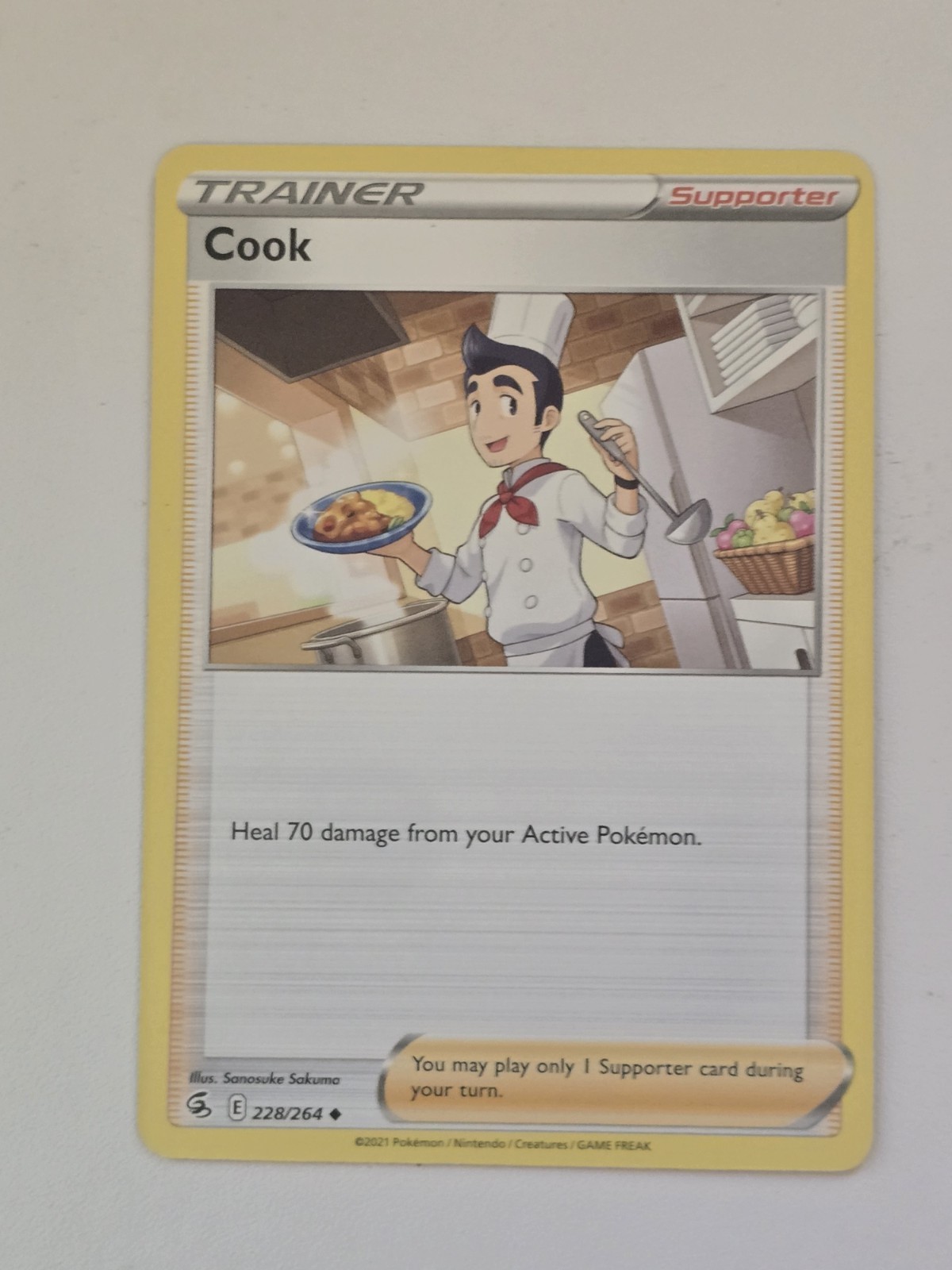 Cook Pokemon Fusion Strike TCG Trainer Card 228/264