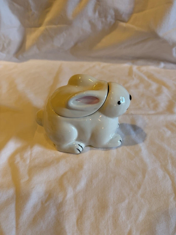 Azúcarero conejo blanco Global Design Connection Foto 2 de 4