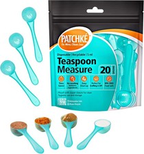 Plastic Measuring Spoons, Fits in Jar, Good for Formula, Coffee, Pet Food