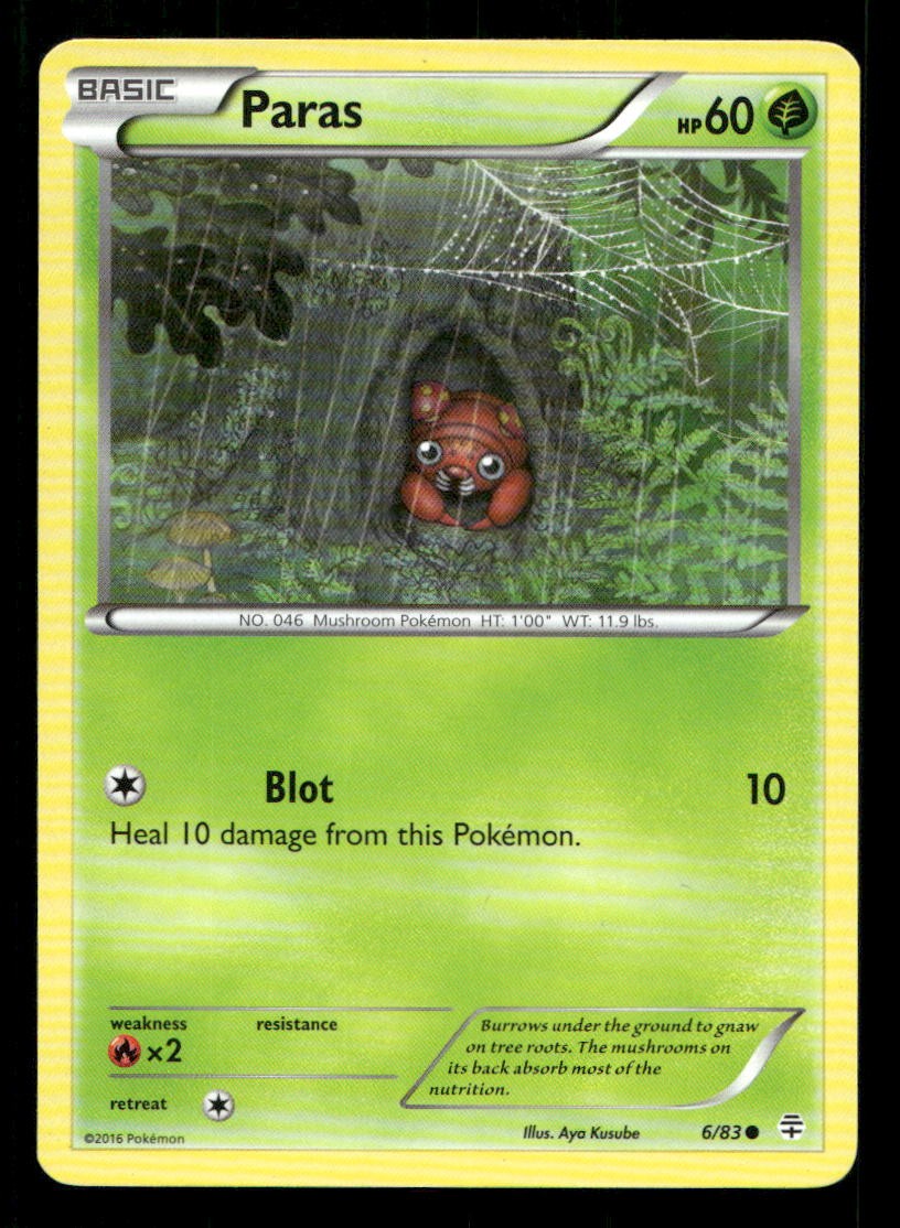 Paras 6/83 Generations NM/M Pokemon