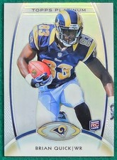 Brian Quick -  2012 Topps Platinum #125 - St. Louis Rams Rookie Football Card