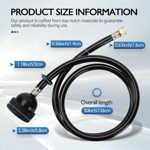 LukLoy UPC Certified Salon Shampoo Bowl Sprayer Head with Black Rubber Hose, ... - Picture 3 of 7