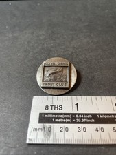 Vintage Rockwell Springs Trout Club Fishing Pin