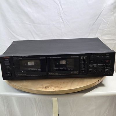 Vintage Luxman K-110W HX Pro Auto Reverse Dual Cassette Player Recorder Deck