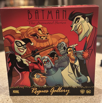 BATMAN THE ANIMATED SERIES ROGUES GALLERY BOARD GAME, IDW GAMES, 2018, Open Box