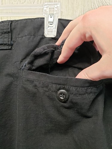 Ecko Unltd Pants Mens 42x30 Cargo Ripstop Utility Tactical Work Black Cotton - Picture 18 of 21