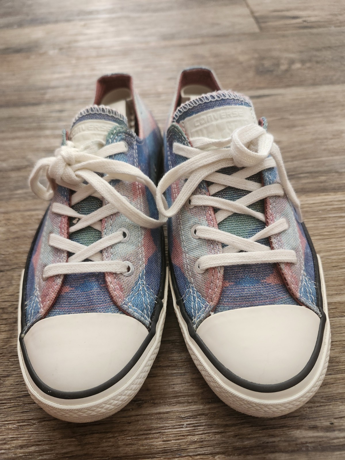Converse All Star Missoni Women's Shoes 6 1/2 Pink blue Cotton Candy 6.5 sparkle thumbnail 5