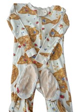 Burt's Bees Baby Organic Cotton Snug Fit Footed Sleeper Pajamas 24M Set Of 2 Dog