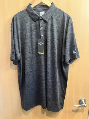 Callaway Opti Dri Performance Golf Polo Shirt Short Sleeve Men Size XL Black NWT
