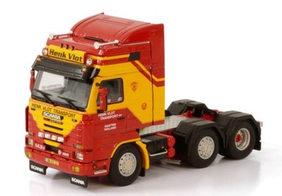 WSI, SCANIA SERIE 3 STREAMLINE 6x2 TWINSTEER Transport HENK VLOT, 1/50, WSI01...