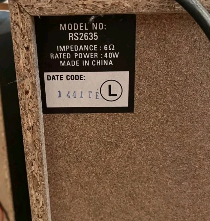 RCA RS 2635 Stereo AM/FM Radio, Tape, CD, 5-Disc Changer Shelf System . TESTED. - Image 4 of 4