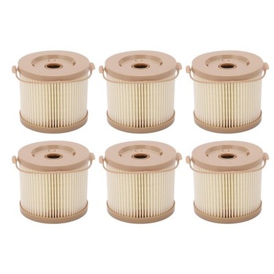 6 tlg Kraftstofffilter Wasserabscheider Öl Wasserfilter Set für RACOR 2010PM-OR 500FG