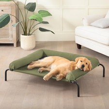 Cooling Elevated Dog Bed for Large Dogs - Portable, Raised, Chew-Proof, Indoor/O