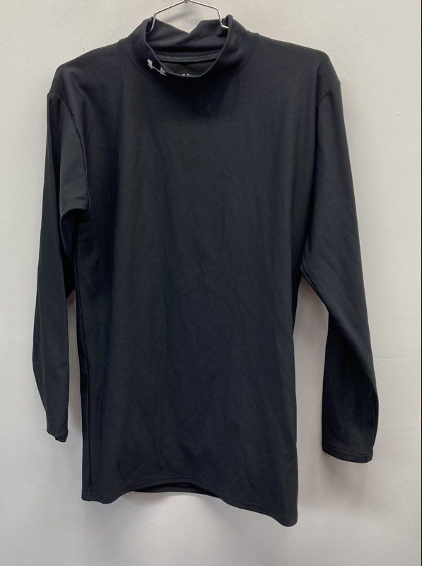 Under Armour Men's ColdGear Mock Neck Long Sleeve Base Layer Black Sz XL