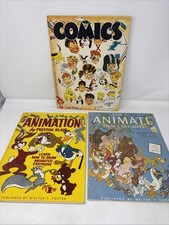 Lot Of 3 Vintage Instructional Walter T. Foster Comic Drawing Books
