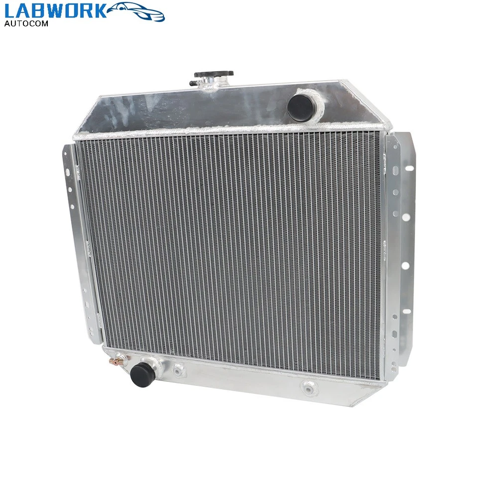CC433 4 Row Radiator Aluminum 1966-1979 For Ford F100 F150 F250 F350 F450 Bronco Foto 3 de 4