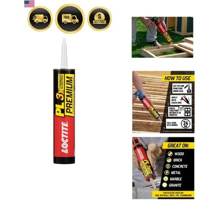 Polyurethane Construction Adhesive 10 Fl Oz Waterproof Strong Bond