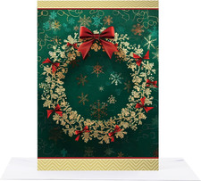 Elegant Christmas Cards with Envelopes  Stickers - 6x8 Inches