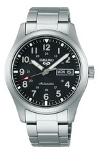 Seiko Men's 5 Sports Automatic Black Dial Watch - SRPG27K1 NEW