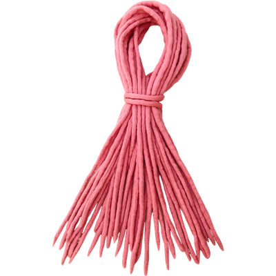 Orchidee Pink Dreadlocks - Handarbeit Double Ended DE Merinowolle Dread Extensions