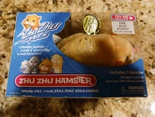 Zhu Zhu Pets Hamster Nugget Orange White 2008 Cepia Toy DOES NOT ROLL (see desc)