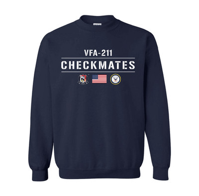 VFA-211 Checkmates US Navy Squadron Sweatshirt Officially Licensed