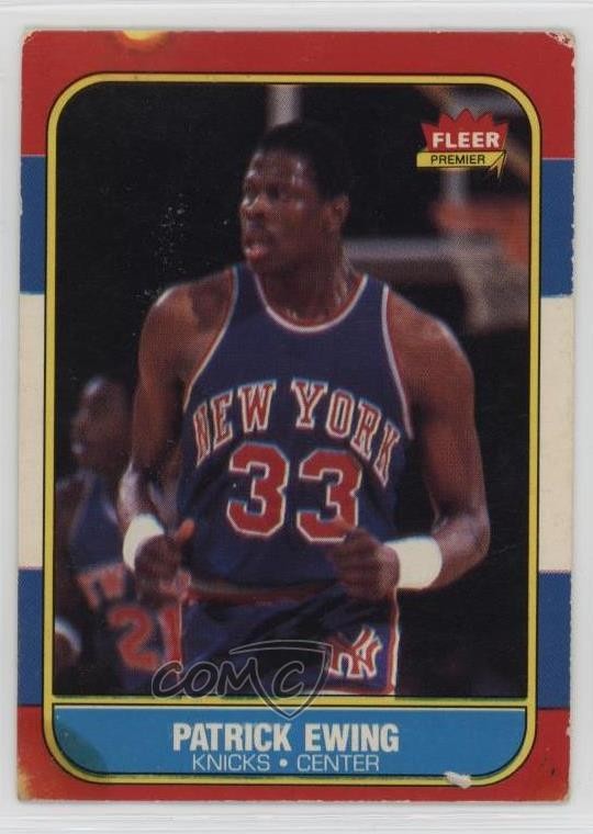 1986-87 Fleer Patrick Ewing #32 HOF