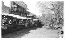 SOUVENUR BOOTHS, OLIVERA ST, RPPC, LOS ANGELES, CA, VINTAGE POSTCARD (EU656)
