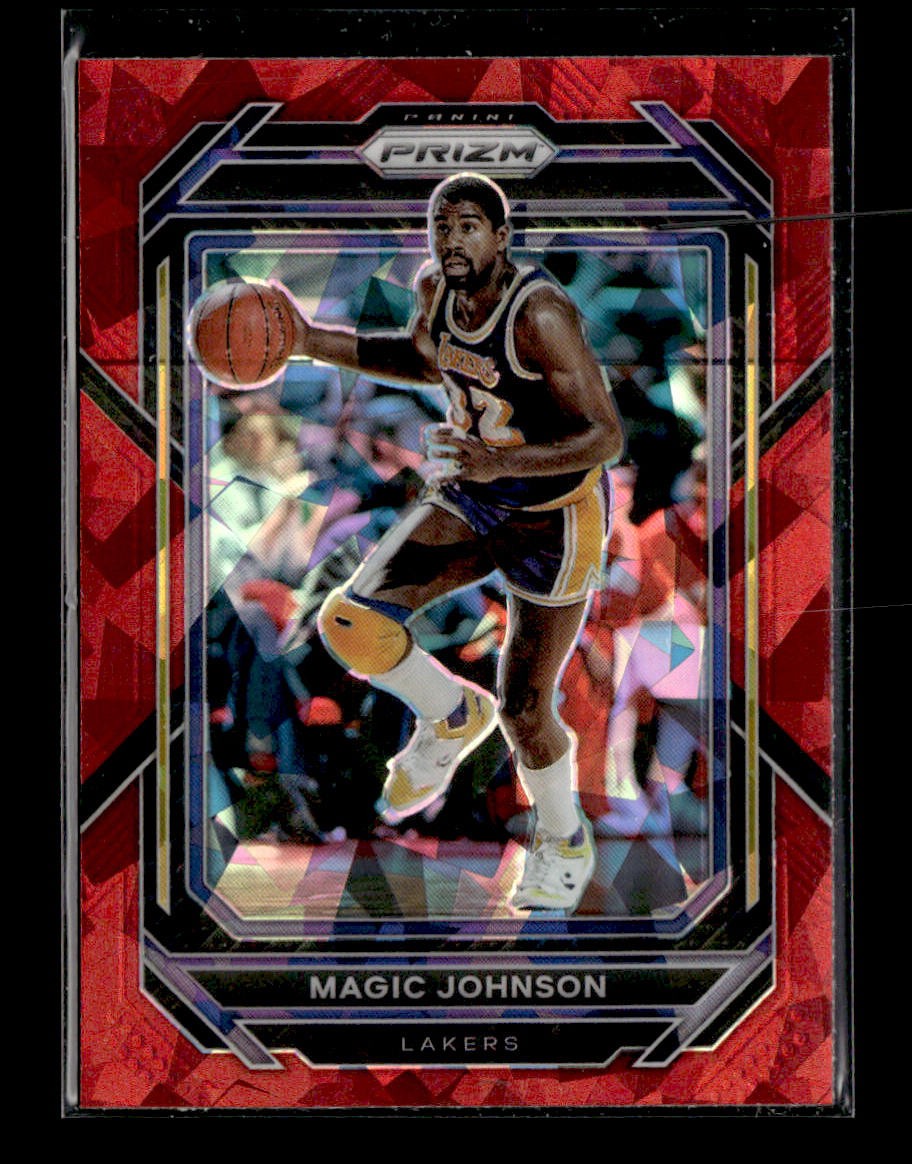 2022-23 Panini Prizm #276 Magic Johnson Prizms Red Ice