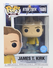 Figura de vinilo Funko Pop Plus Star Trek James T Kirk (brillo) 1689 con protector