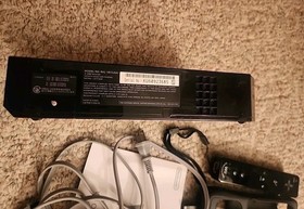 Nintendo Wii Black Console Tested Bundle 2 Controllers Black Blue Motion Plus