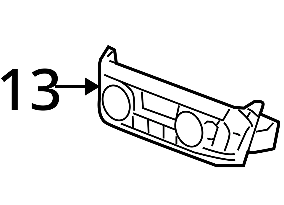 FITS 2007-2008 CADILLAC SRX CONTROL HTR & A/C(W/R/WDO 15894095 -  NEW OEM - Image 3 of 3