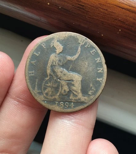 1894 Victoria Half Penny — photo from the most recent tracked eBay sale