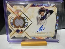 2025 Topps Diamond Icons SPAR-AW Austin Wells Mem Auto /25