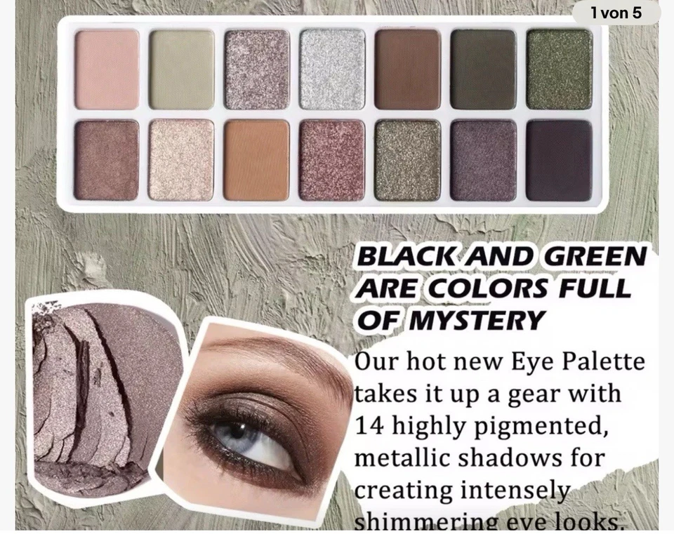 Lidschatten Palette Neu Kosmetik Schimmer Glitzer Schimmer