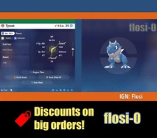 6IV Shiny Tyrunt Pokemon Legends ZA (Legends Z-A)