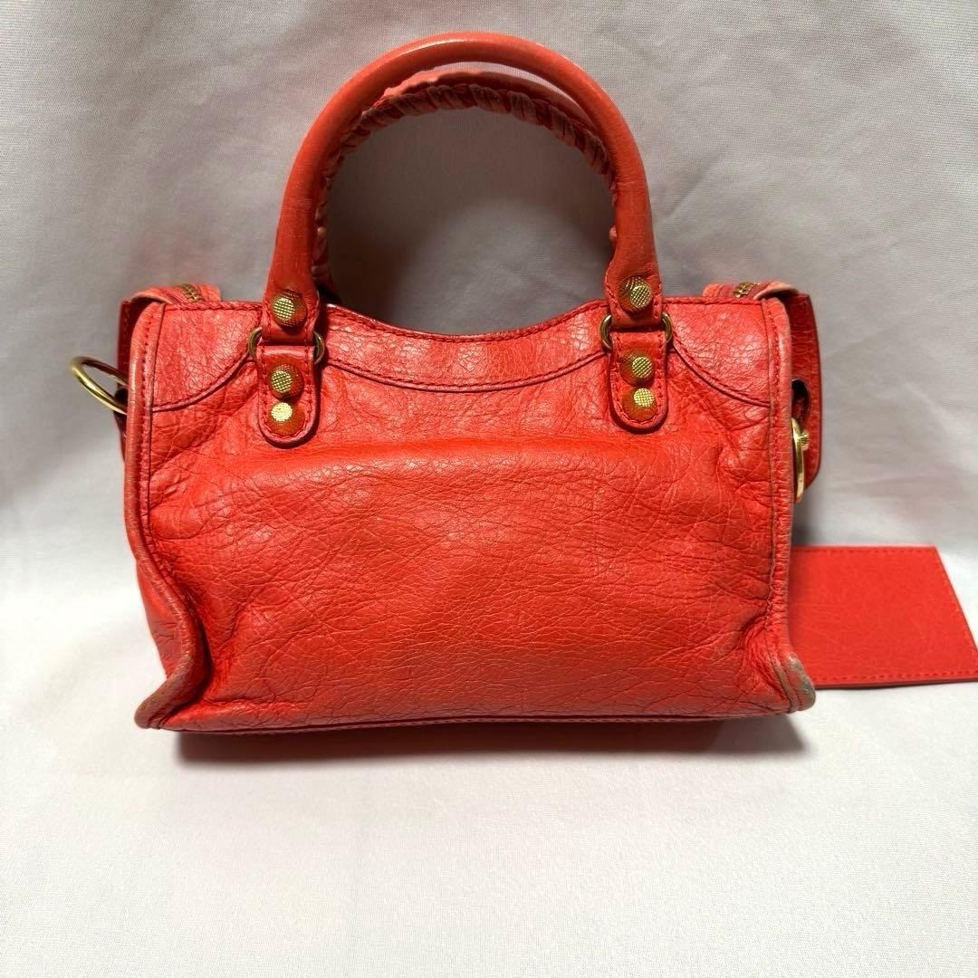 Balenciaga Giant Mini City Bag Pink Leather Shoulder Handbag 309544 thumbnail 5