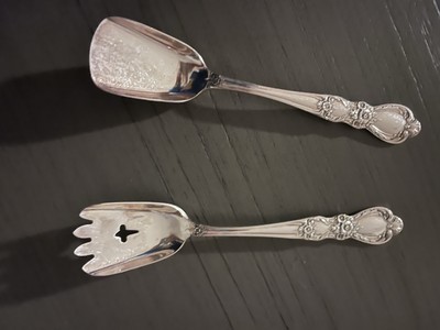1847 Roger’s Bros Heritage Rose Pattern, Silver plated Sugar Jam Spoons  (set)