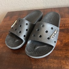 Crocs Original Classic Iconic Comfort Slides Sandals Unisex Adults Black M5-W7