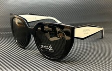 PRADA PR 14WS 09Q5S0 Black White Grey 52 mm Women's Sunglasses