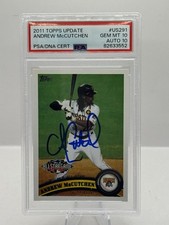 Andrew McCutchen Auto PSA 10 2011 Topps Update US291 All Star Game Pirates